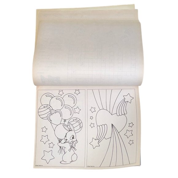 90s Vintage Lisa Frank Activity Tablet Fun Set with Stickers - Picture 5 of 10